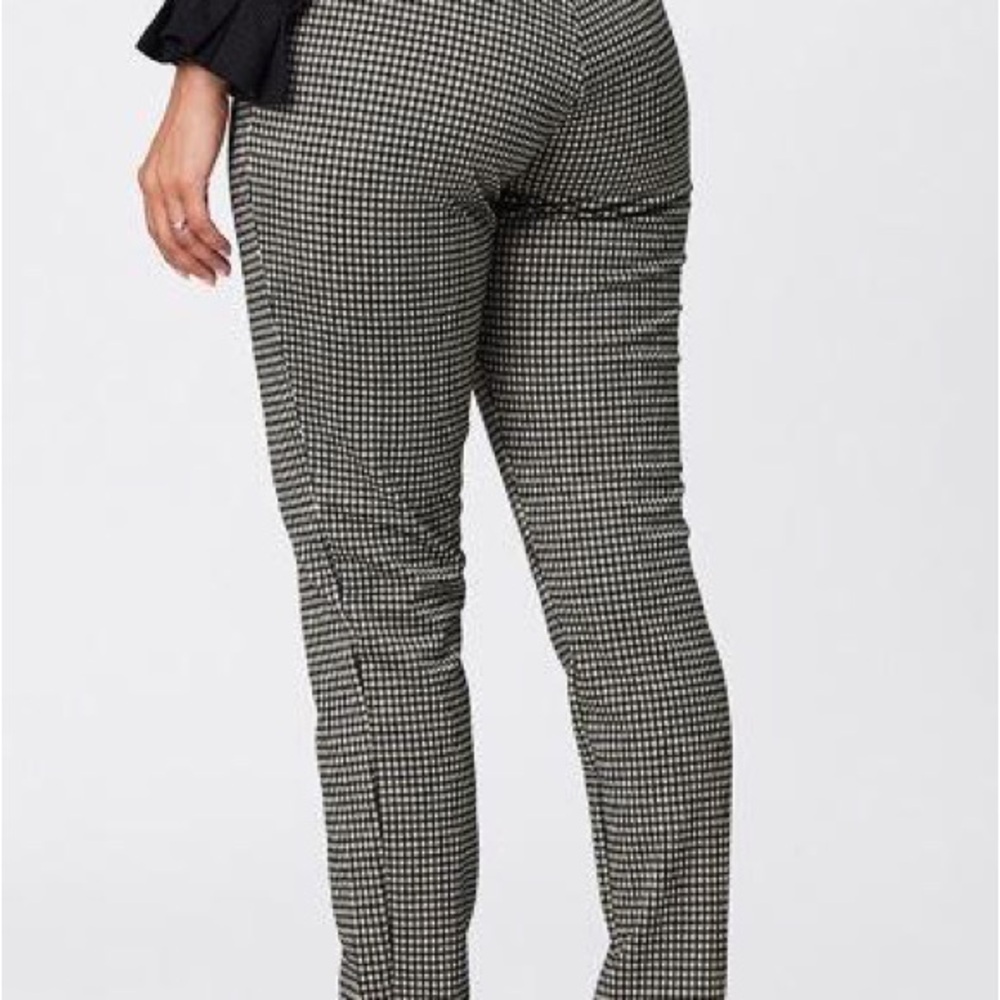 Democracy Cream, Black and Red Straight Leg Pants